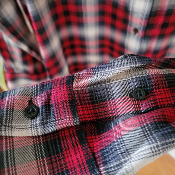 SOLD - Ralph Lauren Red Plaid Blouse US S - Picture 5 of 9